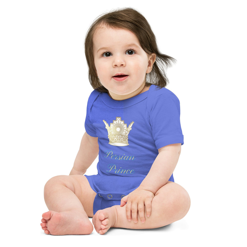 Persian Prince Baby Short Sleeve One Piece - Artwork by Lili