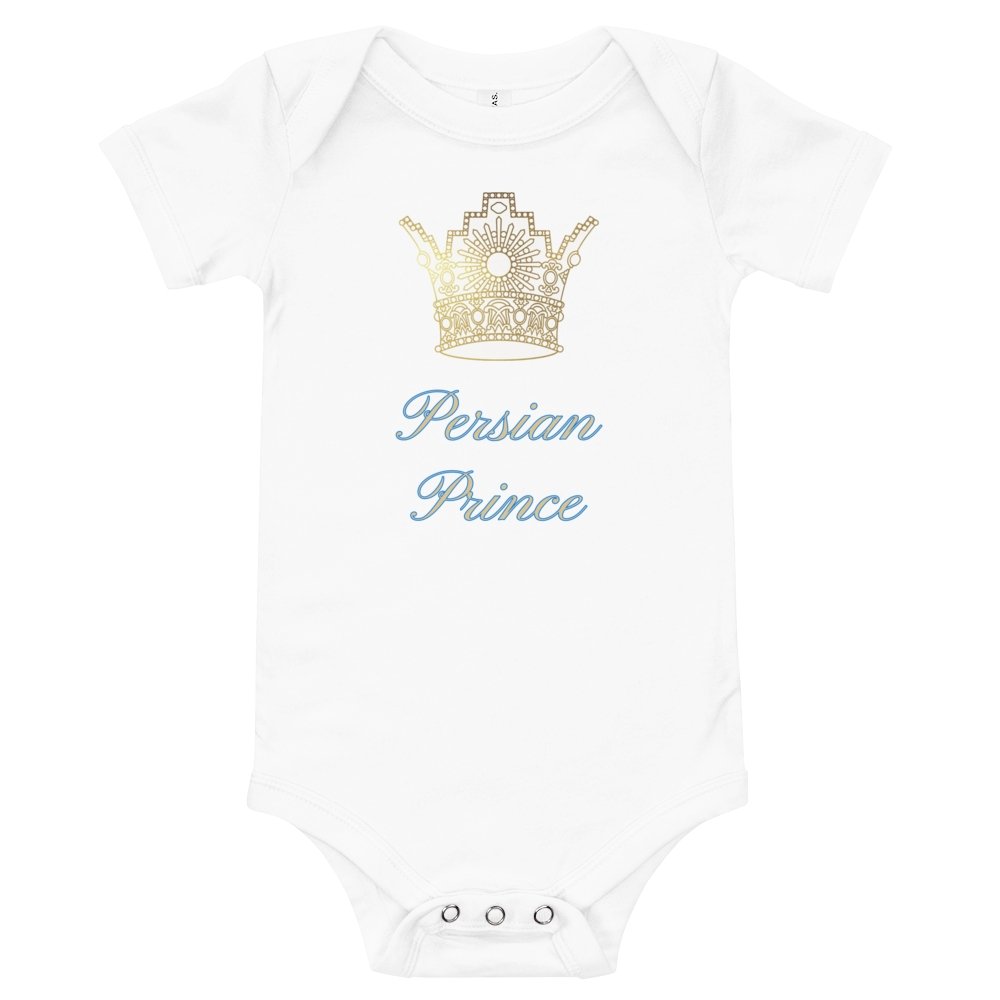Persian Prince Baby Short Sleeve One Piece - Artwork by Lili