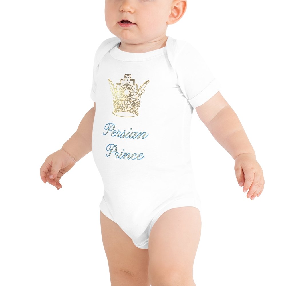 Persian Prince Baby Short Sleeve One Piece - Artwork by Lili