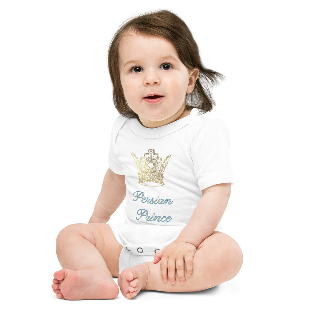Persian Prince Baby Short Sleeve One Piece - Artwork by Lili