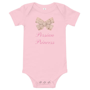 Persian Princess Baby Short Sleeve One Piece - Artwork by Lili