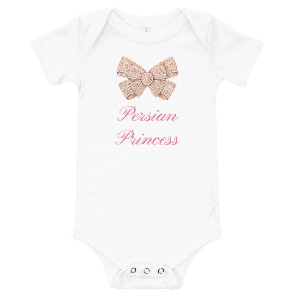 Persian Princess Baby Short Sleeve One Piece - Artwork by Lili