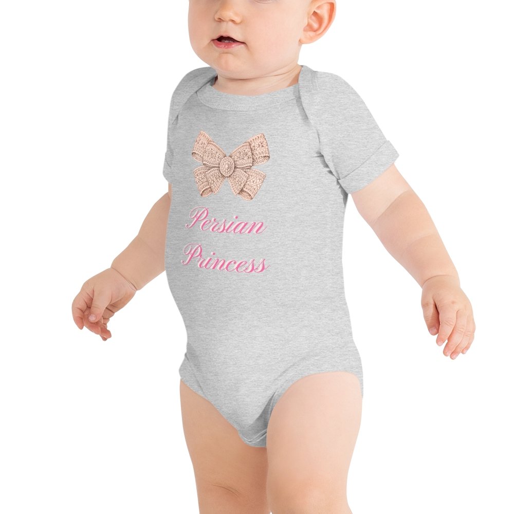 Persian Princess Baby Short Sleeve One Piece - Artwork by Lili