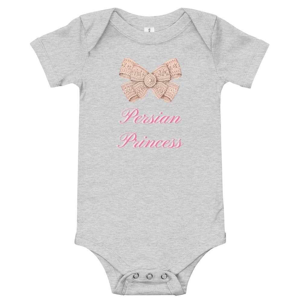 Persian Princess Baby Short Sleeve One Piece - Artwork by Lili